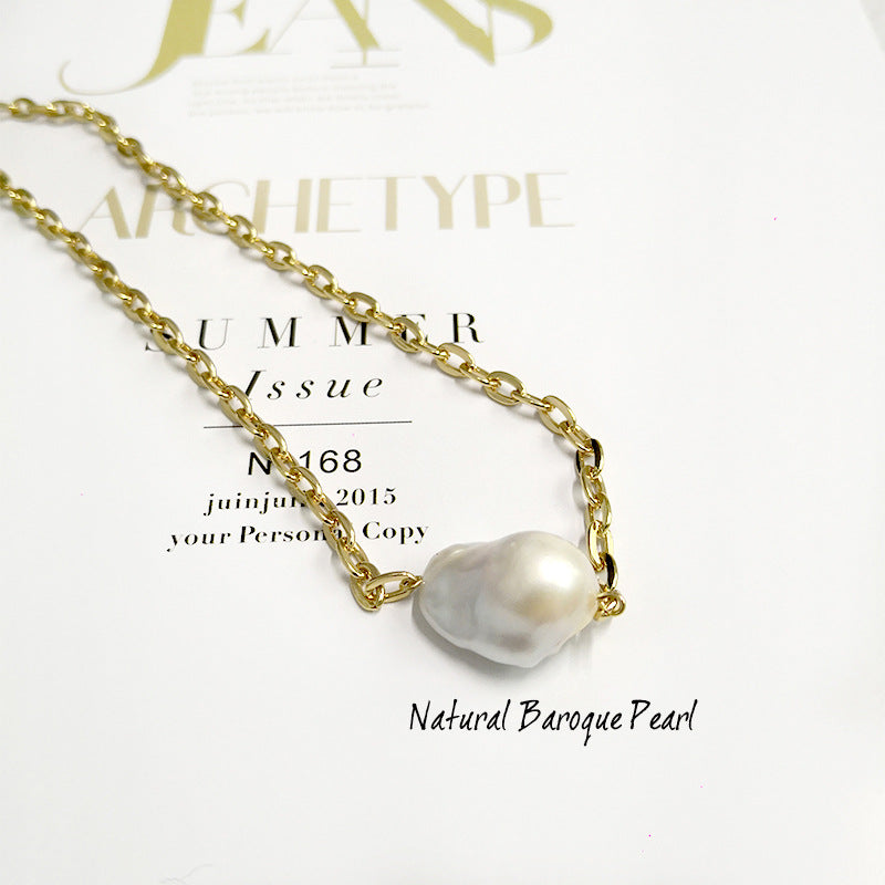 Baroque freshwater pearl necklace