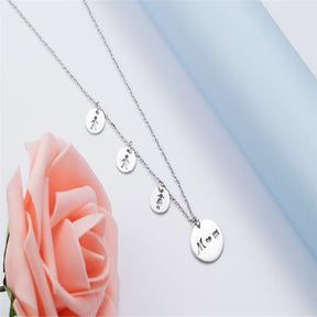 Daughter son Pendant Necklace