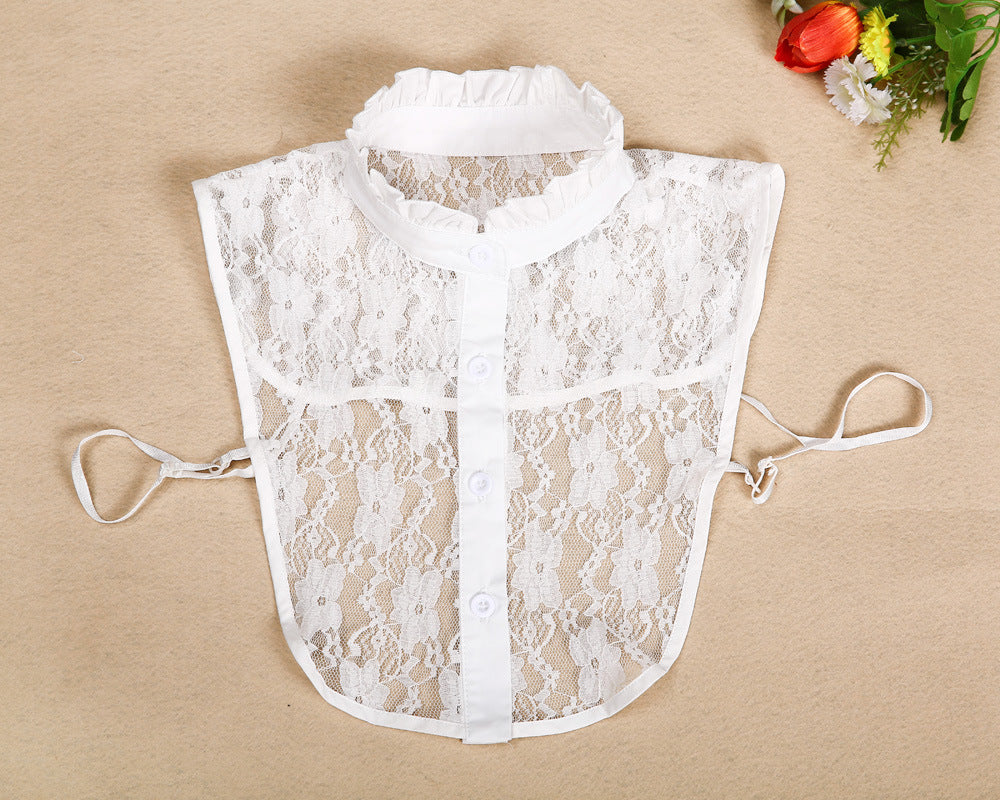 New Ladies Retro Detachable Cotton Lace Fake Collar