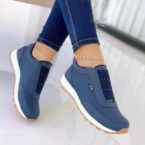 Women Flats Shoes Elastic Band Design Shoes Platform Sneakers