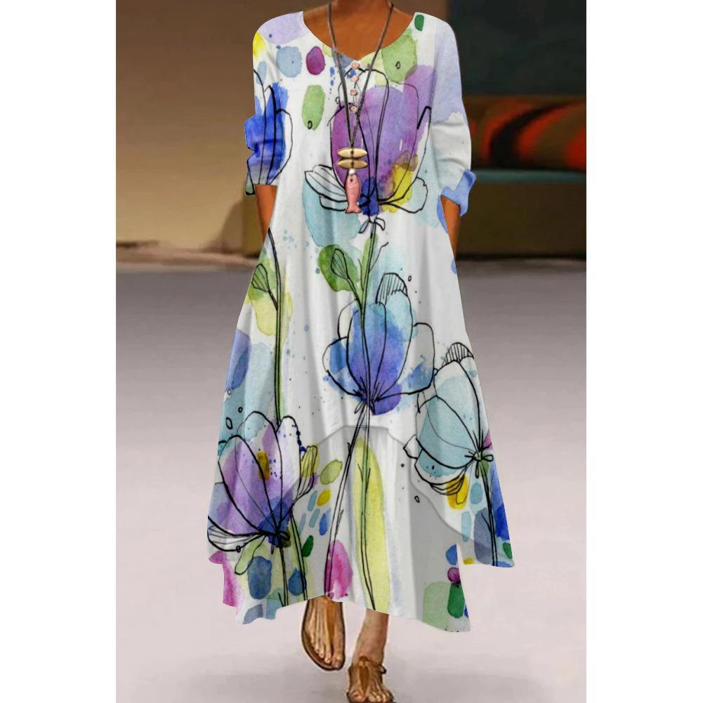 Summer New Printing 3D Printing Dress