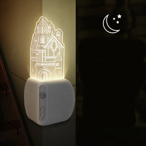 Castle-shaped Children's Sensor Decorative Night Light