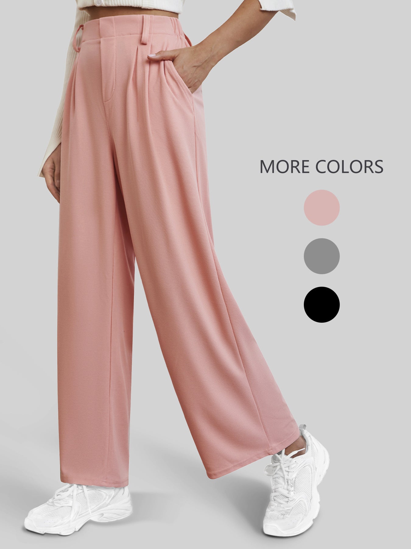 Women's Casual Straight Pants Wide-leg Pants