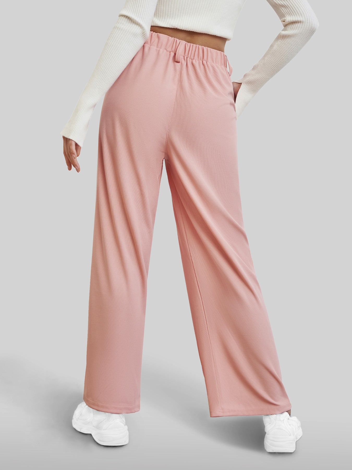 Women's Casual Straight Pants Wide-leg Pants