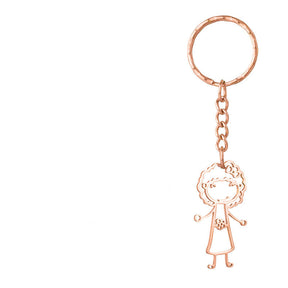 Private Custom Stainless Steel Children's Hand-painted Graffiti Necklace