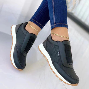 Women Flats Shoes Elastic Band Design Shoes Platform Sneakers