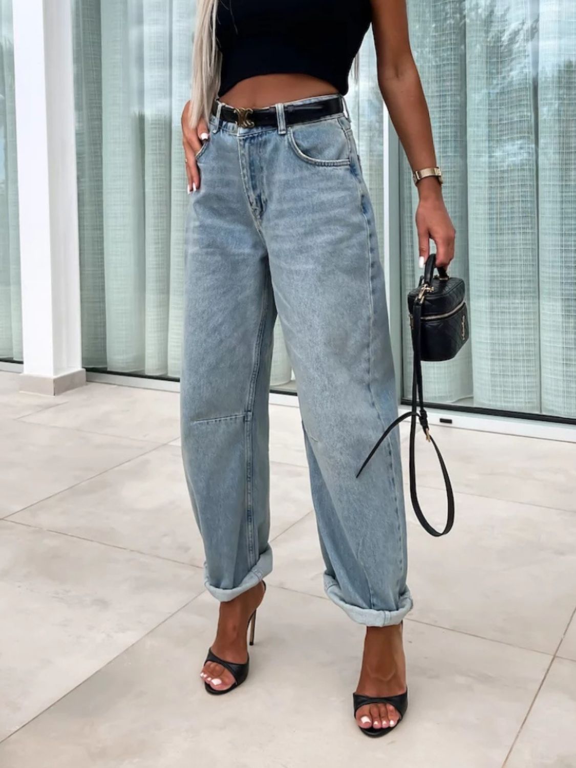 High Waist Wide Leg Jeans