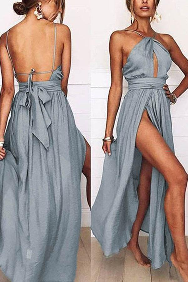 Backless Long Skirt Dress Women