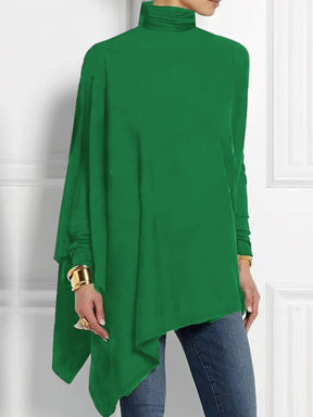 Women's Long-sleeved Irregular Bottoming Top