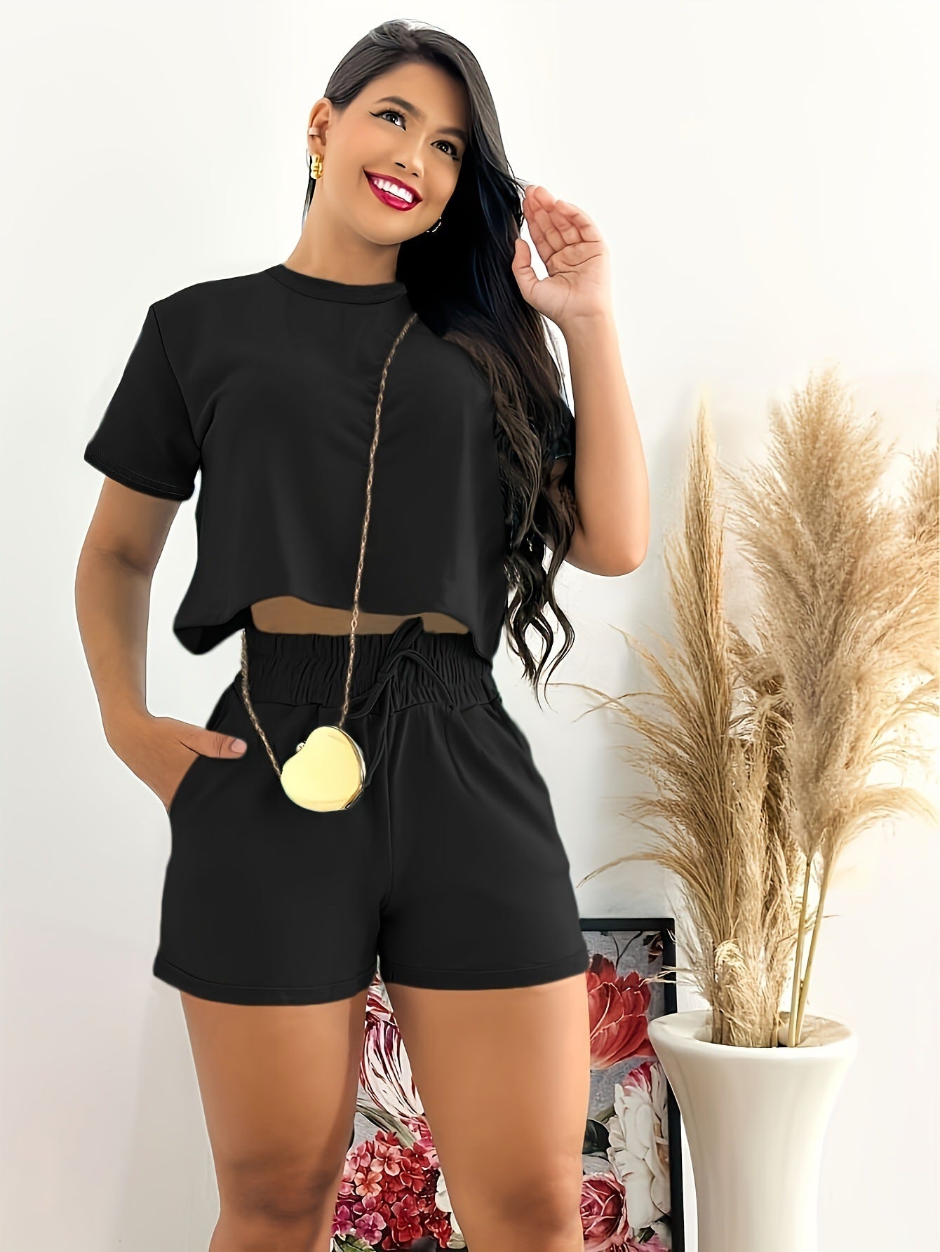 Summer New Short Sleeved And Shorts Set