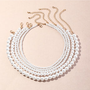 Elegant Round  Pearl Necklace Temperament Pearl Necklace