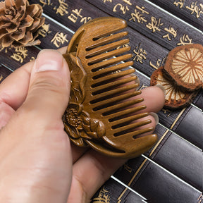 Antique Mini Sandalwood Comb Home