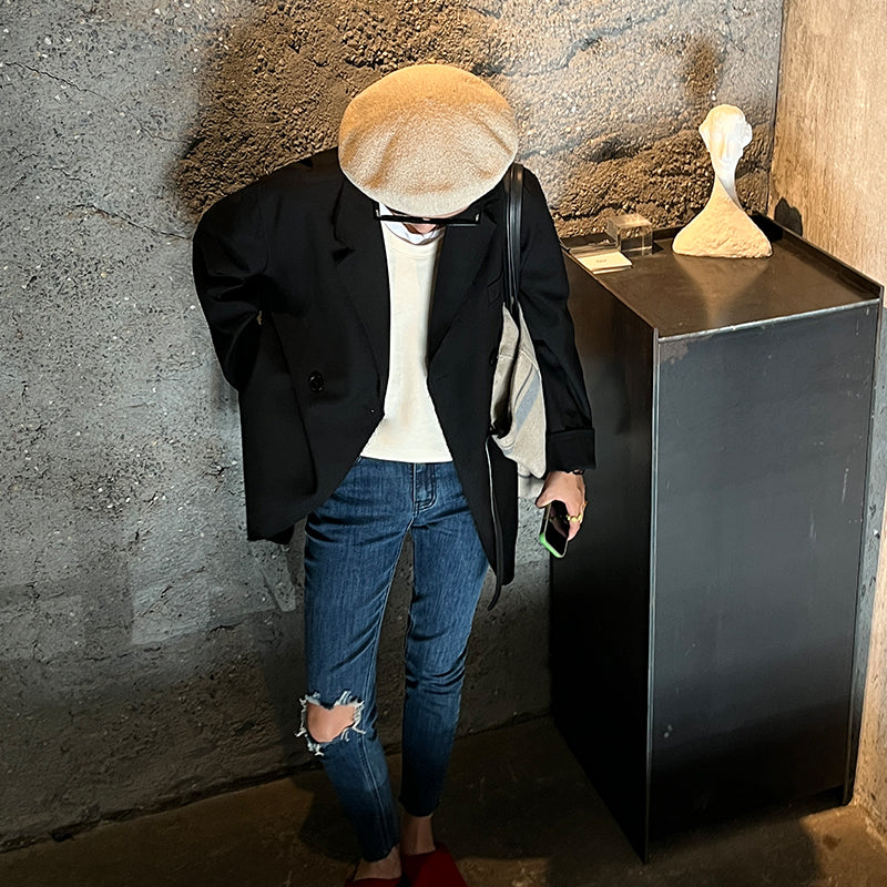 Small Suit Jacket Women's Autumn Clothing Elegant Fried Street Casual Long Sleeve Small Suit Jacket