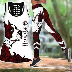 Digitally Printed Women Vest Yoga Set