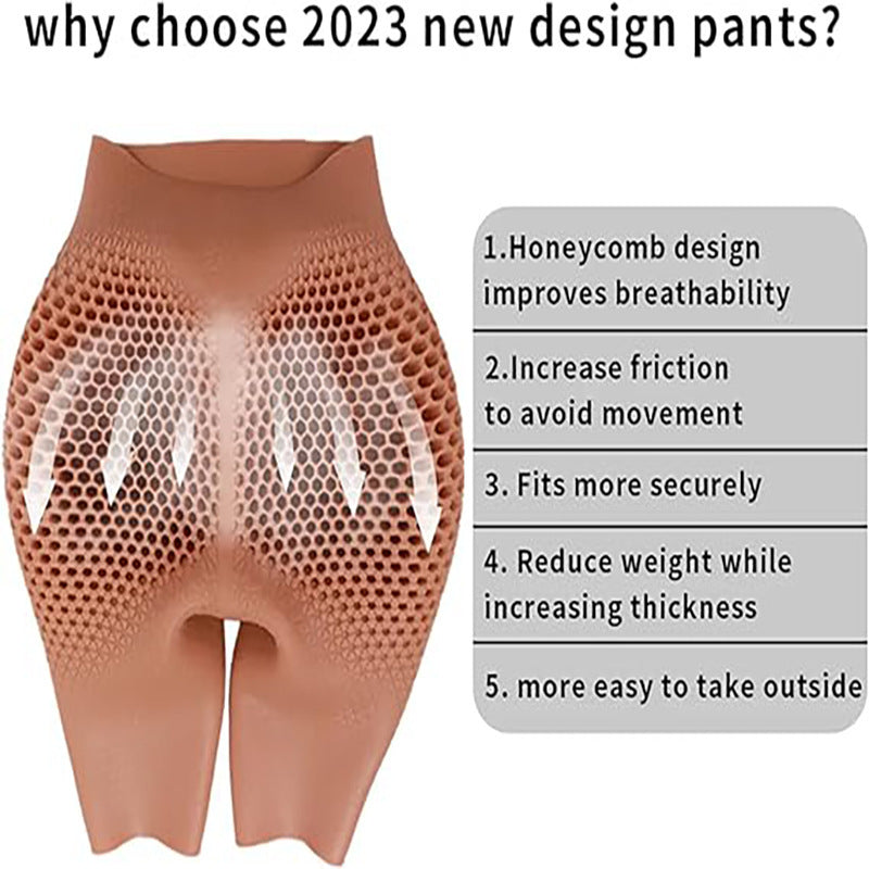 Fake Women's Fifth Pants Hip Lifting Fengqi Silica Gel Pad Thickened Hip Insert Fake Butt Artificial Vagina Pants