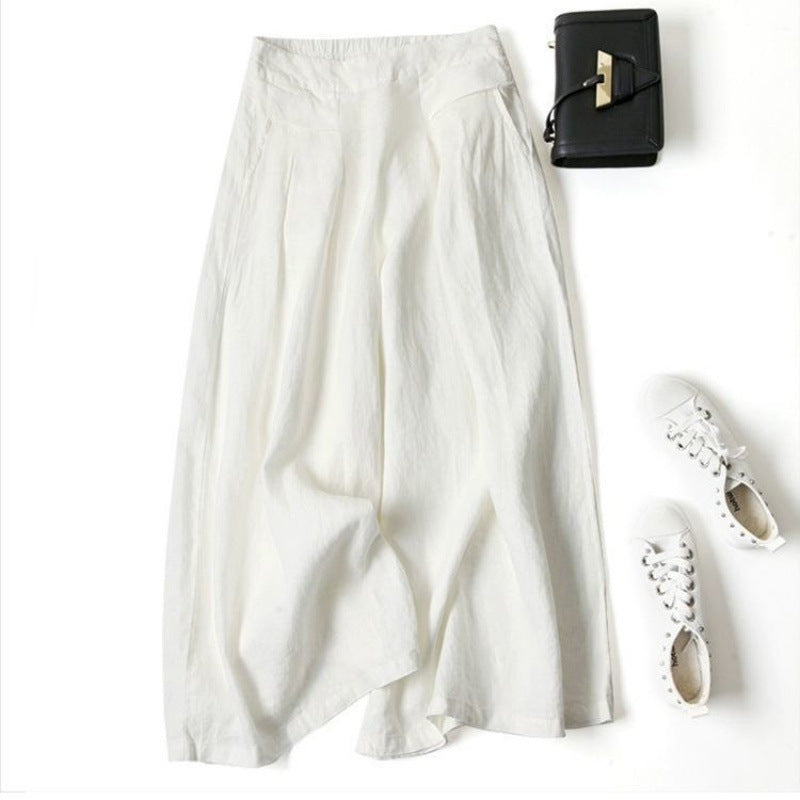 Women's High Waist Thin Slim Ninth Pants