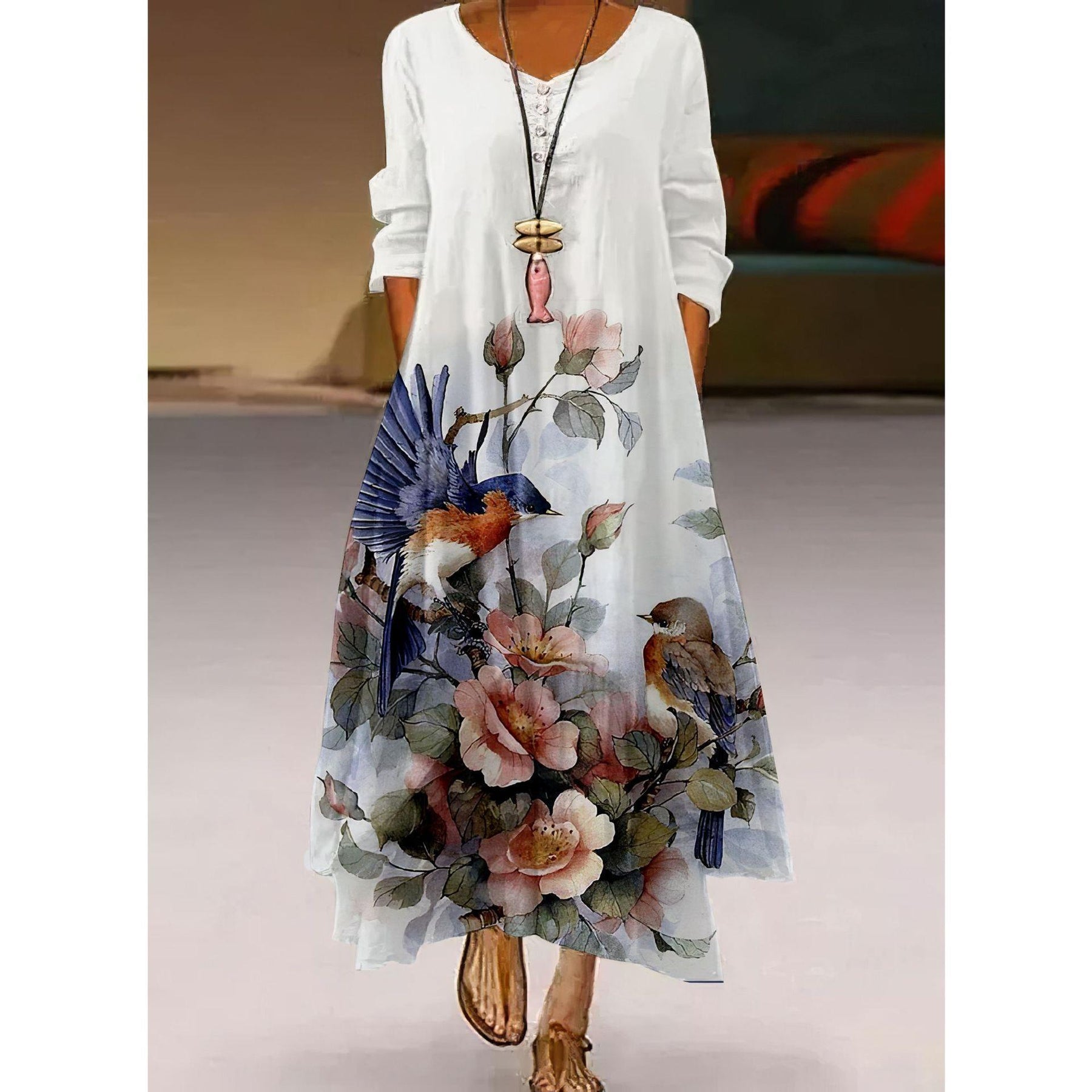 Summer New Printing 3D Printing Dress