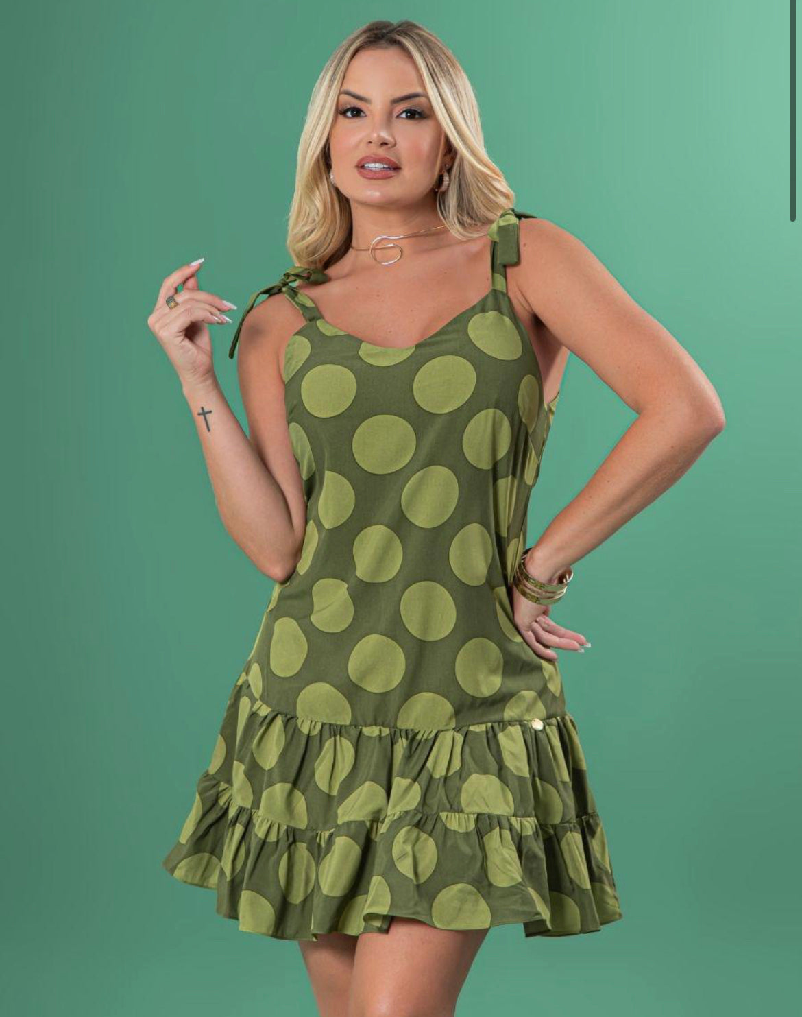 Green dress two