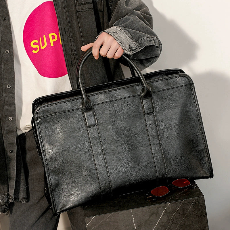 New Arrival Trendy Japanese Style Business Travel Bag Shoulder Bag Crossbody Bag Computer Bag for Men Short Business Trip Travel Luggage Bag