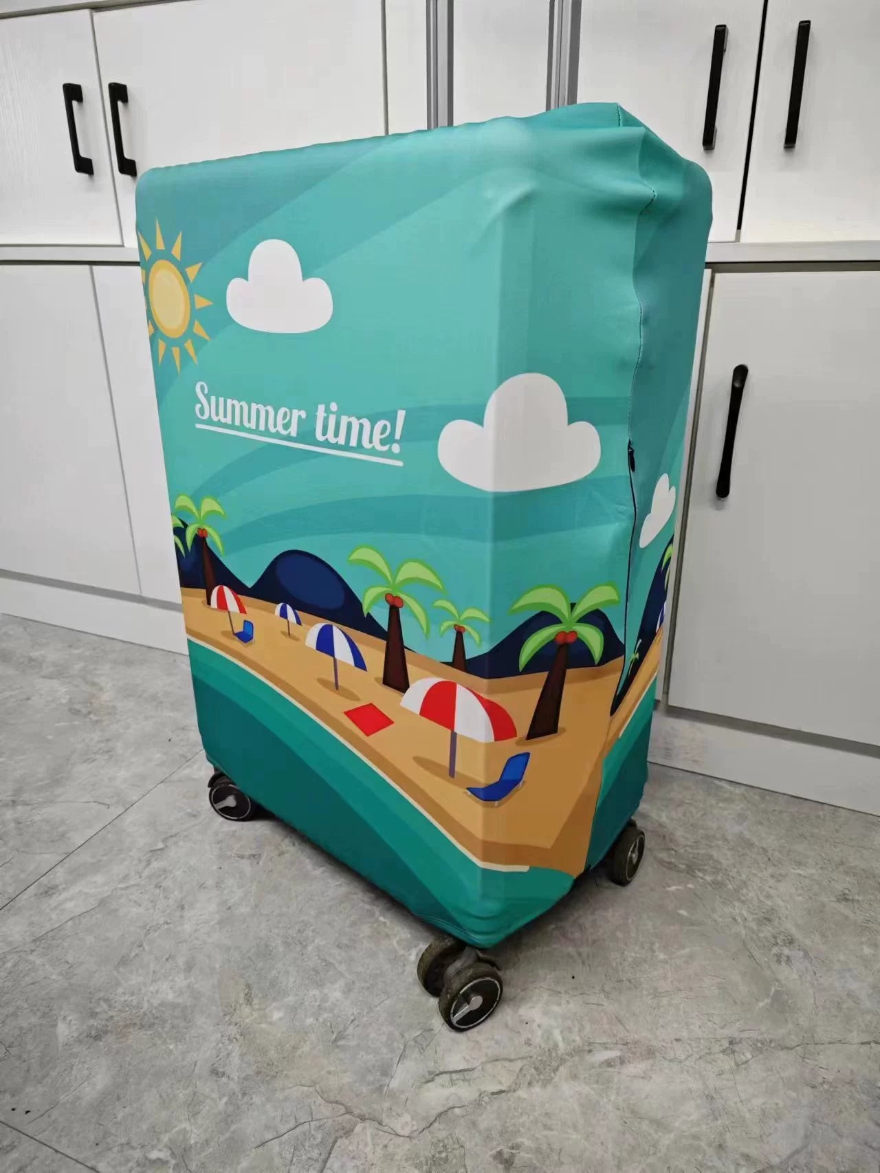 Elastic Wear Resistance Trunk Cover Luggage Protective Cover Thickened Travel Supplies Trolley Case Dust Cover 20/24/28/30