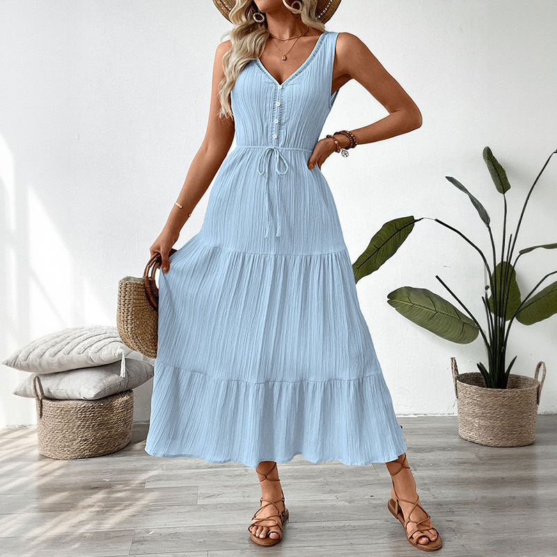 Women's Fashion Individual Casual Stitching Dress