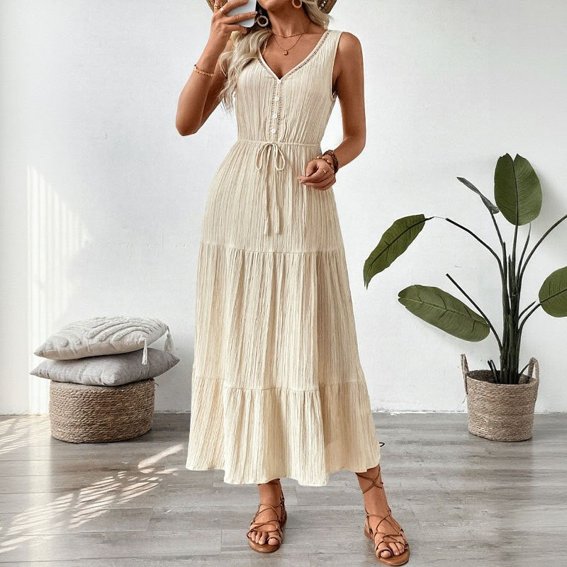 Women's Fashion Individual Casual Stitching Dress