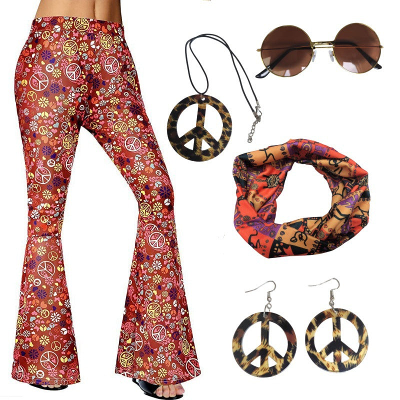 Women's Hippie Clothing Fashionable Wide Leg Pants