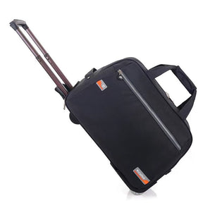 Portable Foldable Canvas Working Women's Trolley Bag