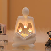 Silence Is The Golden Thinker Small Night Lamp Bouquet Handmade Ornaments Home Decor
