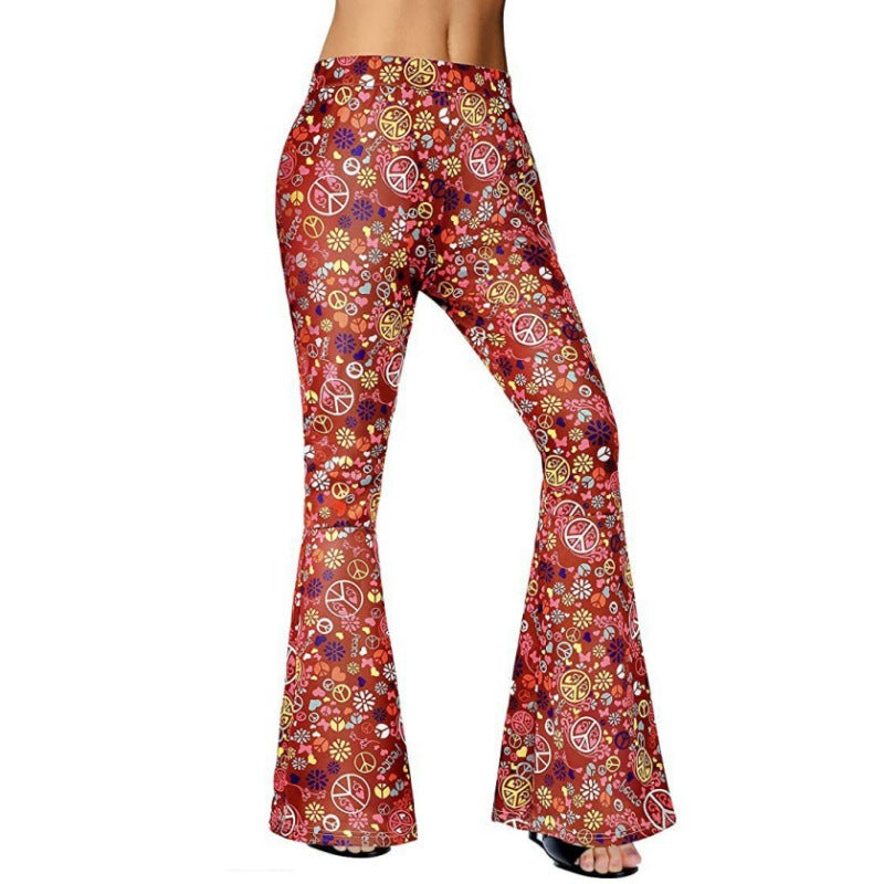 Women's Hippie Clothing Fashionable Wide Leg Pants