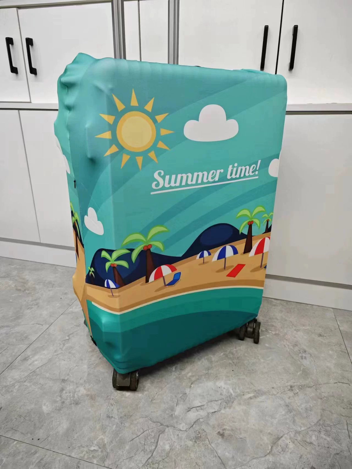 Elastic Wear Resistance Trunk Cover Luggage Protective Cover Thickened Travel Supplies Trolley Case Dust Cover 20/24/28/30