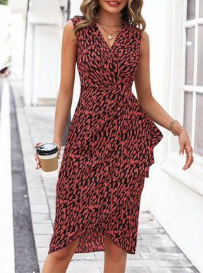 Round Neck Sleeveless Pleating Slim Sheath Spot Sexy Comfortable Long Style For Women Dress