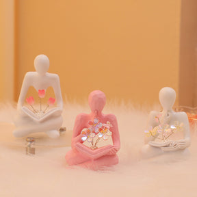 Silence Is The Golden Thinker Small Night Lamp Bouquet Handmade Ornaments Home Decor