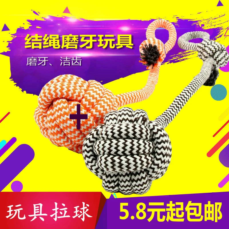 Teddy Teether Ball Bichon Border Collie Hand Drawstring Puppy