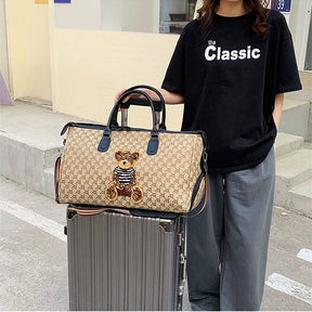 Short-Distance Travel Bag Men's Crossbody Lightweight Tote Large Capacity Luggage Storage Bag Women's Fashion Trolley Case Boarding Bag