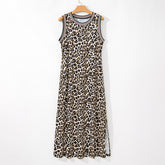 Leopard Print Women's Clothing Spaghetti Straps Sleeveless Dress