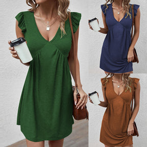 Women's Fashion Casual Sleeveless Vest Dress