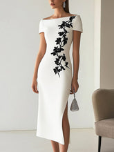Off Neck Digital Printed Dress