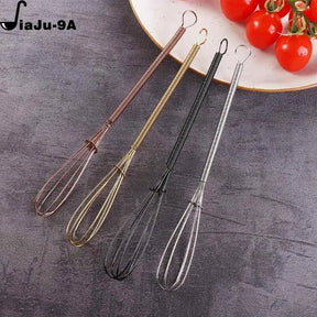 Stainless Steel Mini Egg Whisk Manual Rotary Cream Beater Useful Agitator For Blending Cooking Parts Portable Baking Tool