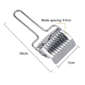 Stainless Steel Manual Noodle Cutter Pressing Instant Noodles Makers Dough Garlic Ginger Roller Cut Kitchen Pasta Gadgets