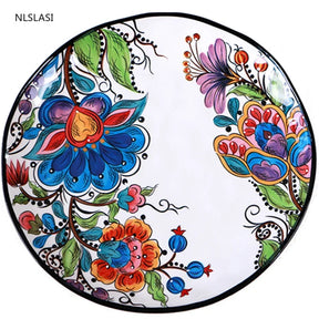 Nordic style Ceramic Dinner Plate Bowl Cup Hand-painted creativity  Tableware Salad Cake Plate Milk Coffee cup Decorative plate