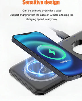3 in 1 Wireless Charger Magnetic Wireless Charging Stand