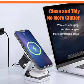 3 in 1 Wireless Charger Magnetic Wireless Charging Stand