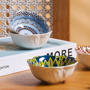 Creative Painted Ceramic Seasoning Small Dish Japanese Dipping Seasoning Dish Snack Bowls Dishes
