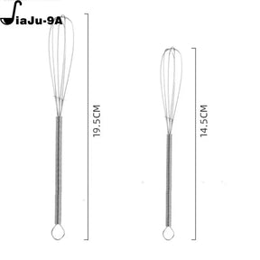 Stainless Steel Mini Egg Whisk Manual Rotary Cream Beater Useful Agitator For Blending Cooking Parts Portable Baking Tool