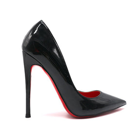 Black With Red Background High Heels Women's Stiletto Heel Pumps