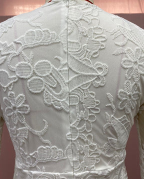 Women's Embroidery Dress Lace Deep