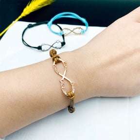 Tangula Personalized Name Bracelet Mom Infinity