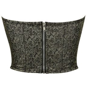 Women's Fashionable Elegant Zipper Tube Top Corset