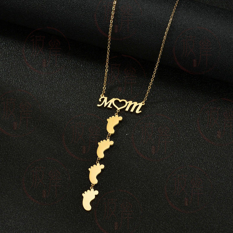 Stainless Steel MOM Necklace Fashion Customized Name